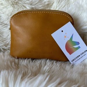 Rare Prototype Portland Leather Goods Zippered Pouch
